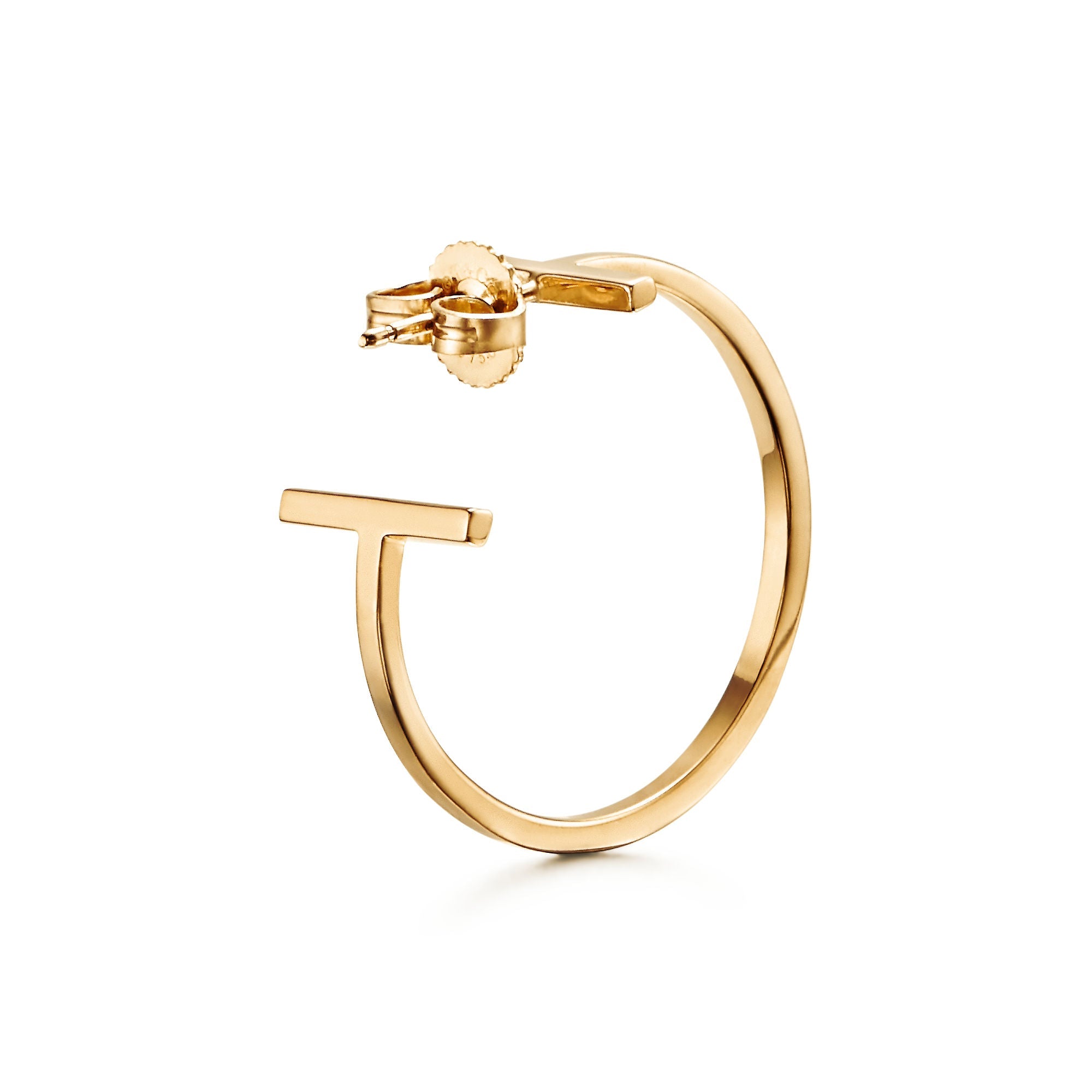 T Silver Earrings – 925 Sterling Silver