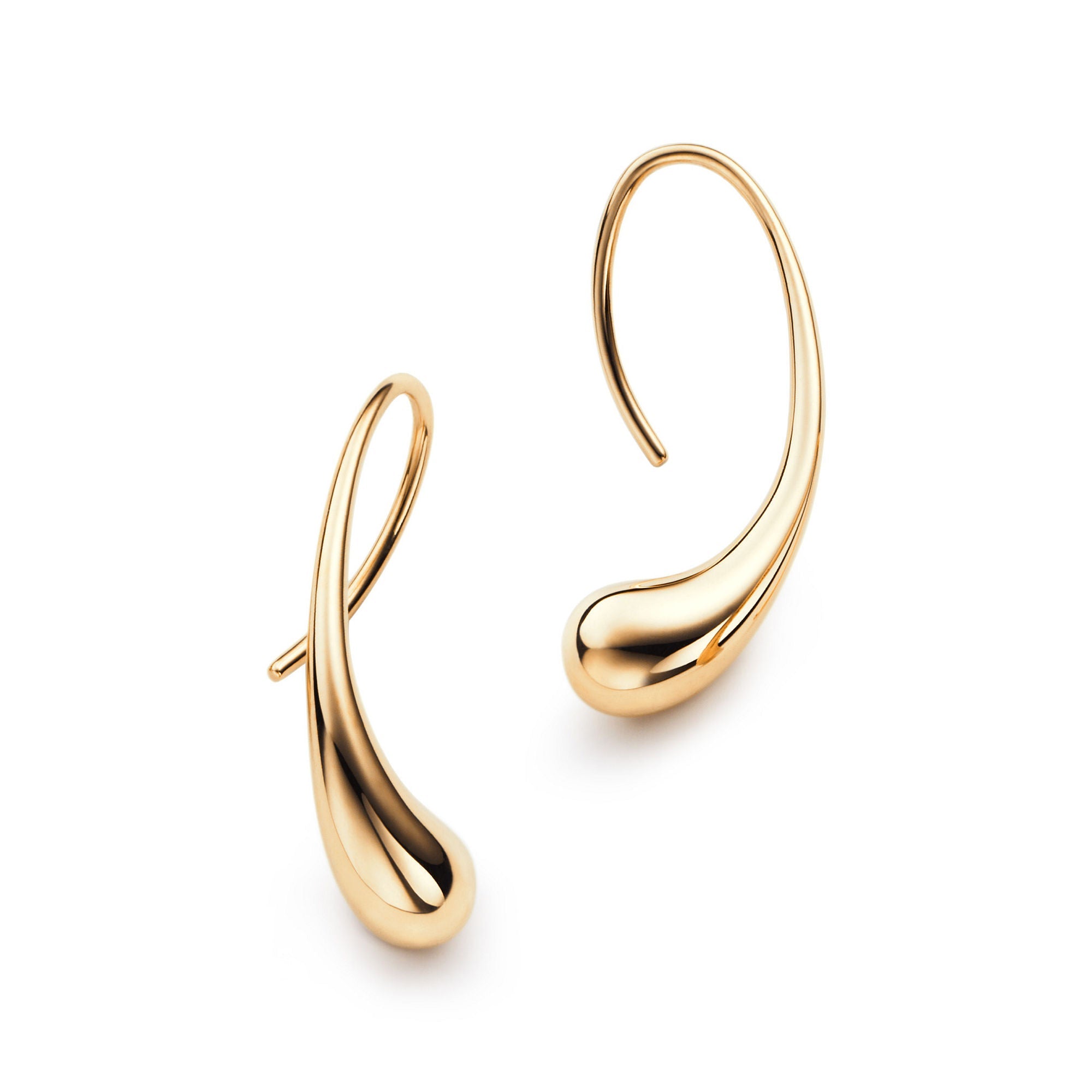 Dew Drop Hoop Silver Earrings – 925 Sterling Silver