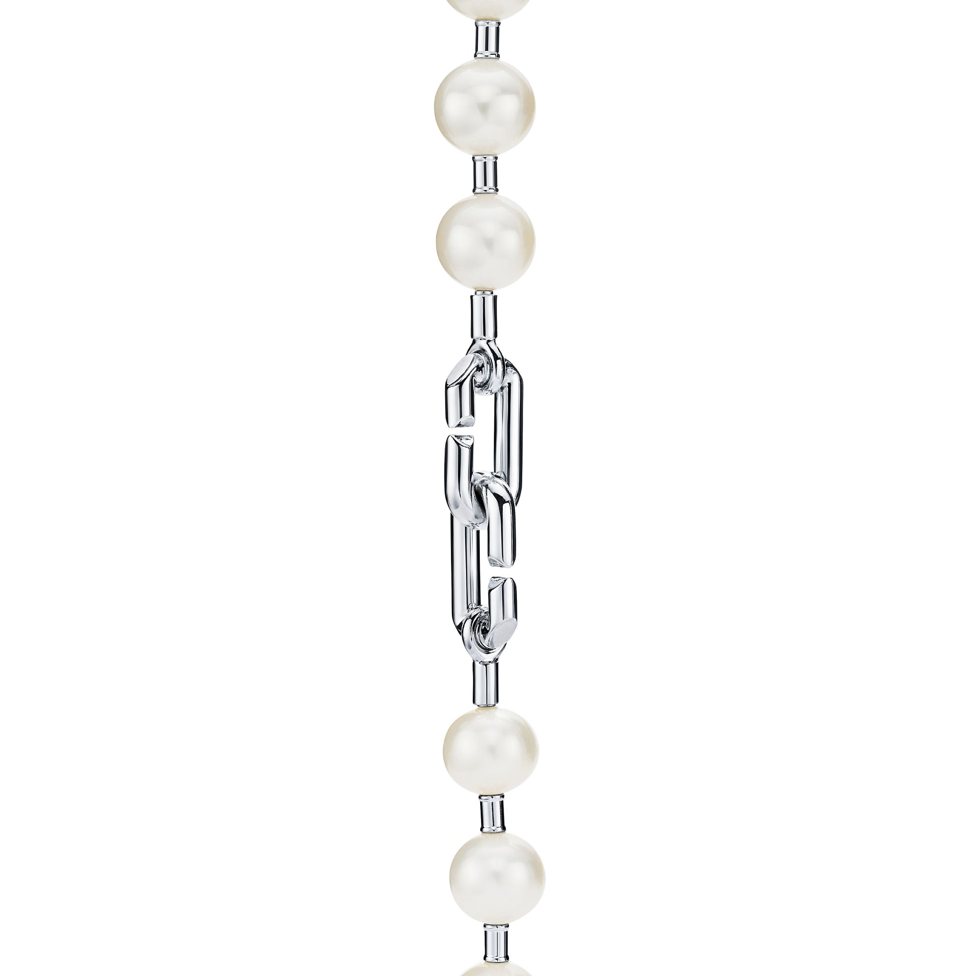 Tiffany HardWear Pearl Lock Necklace – 925 Sterling Silver