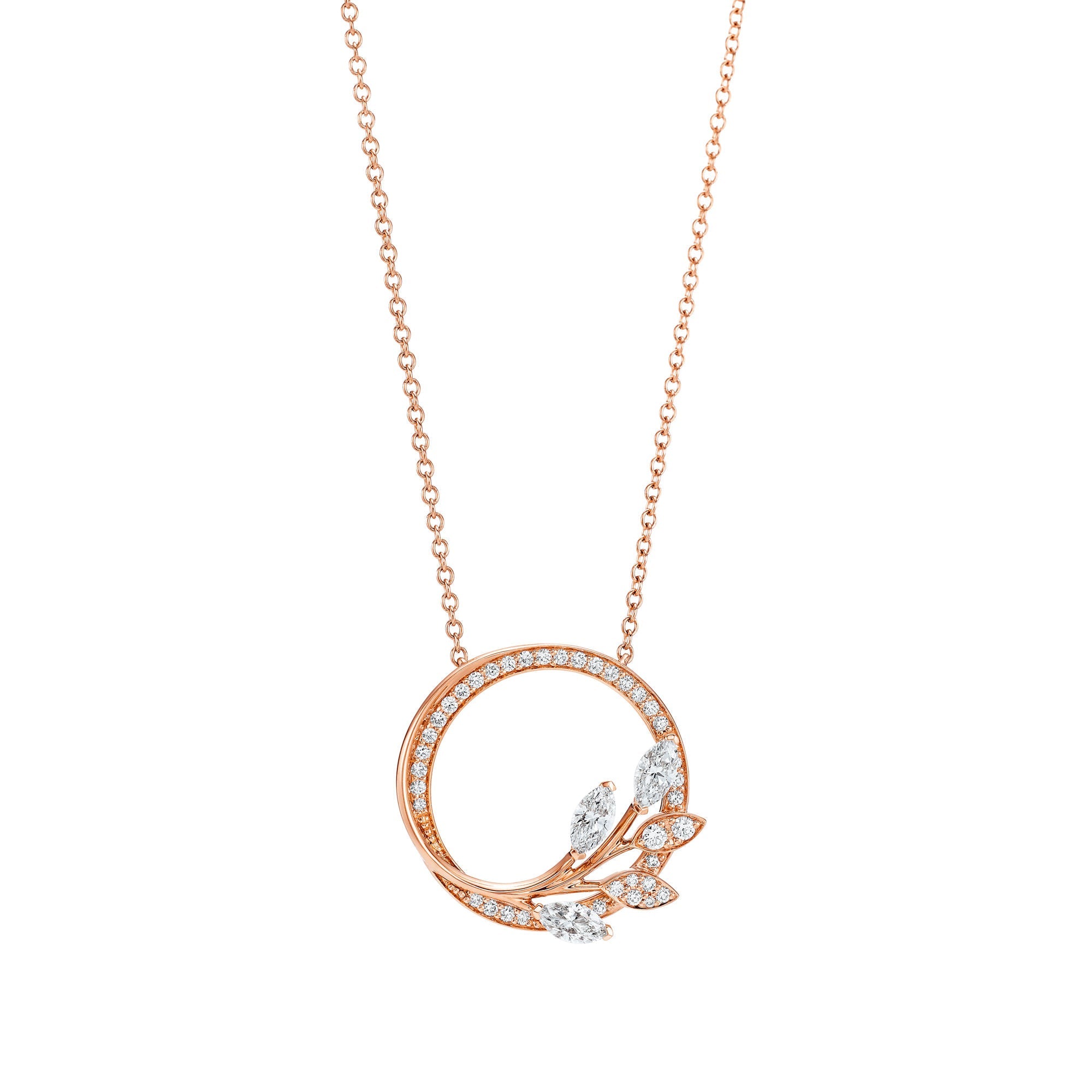 Victoria Diamond Pendant Necklace – 925 Sterling Silver