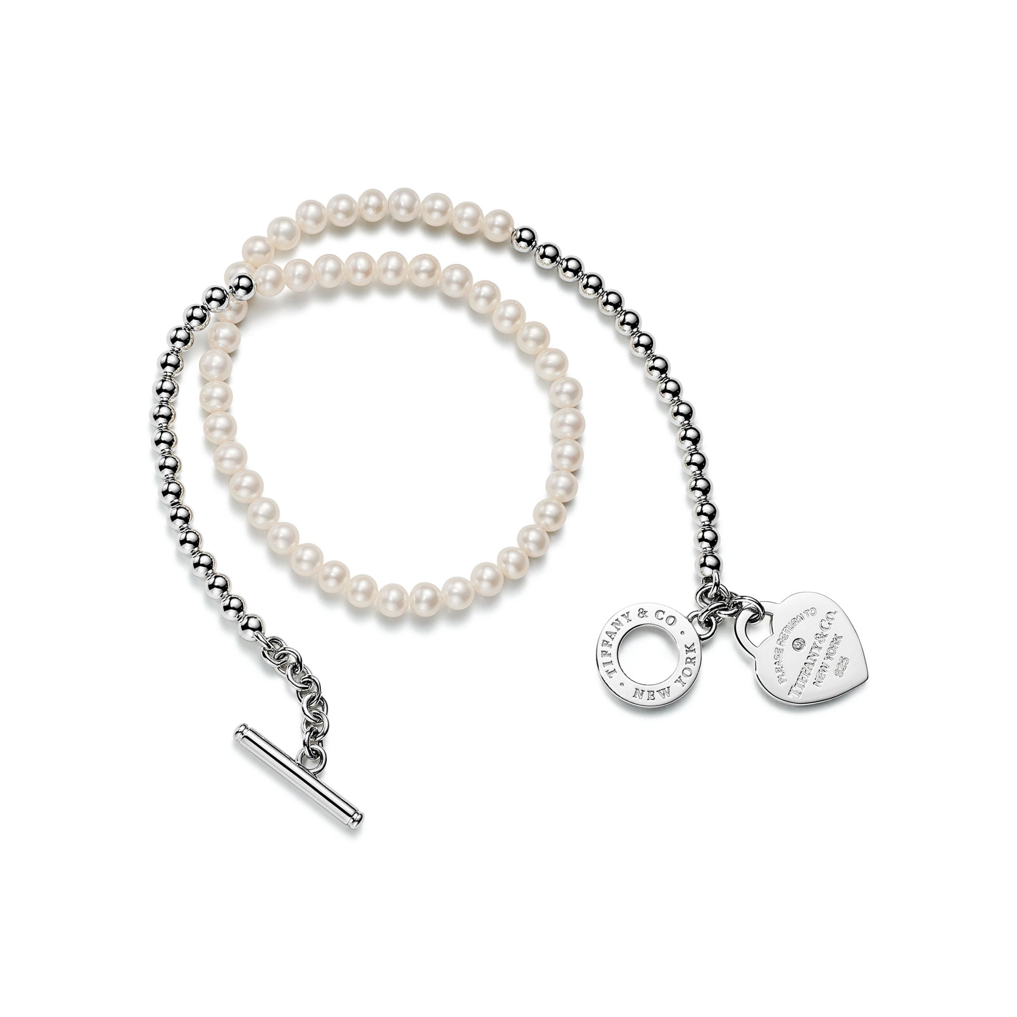 Wrap Bracelet – 925 Sterling Silver & Pearl Detail