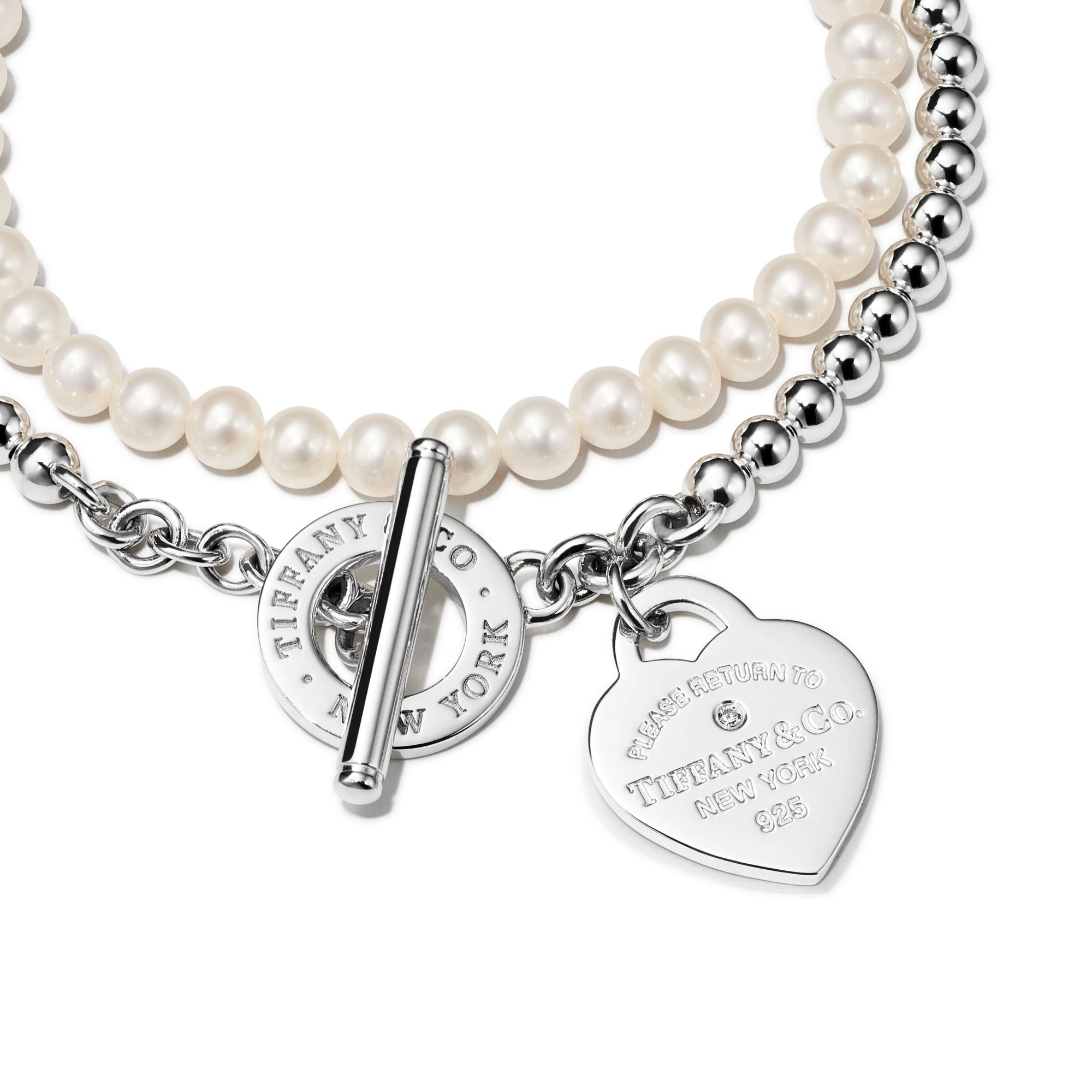 Wrap Bracelet – 925 Sterling Silver & Pearl Detail