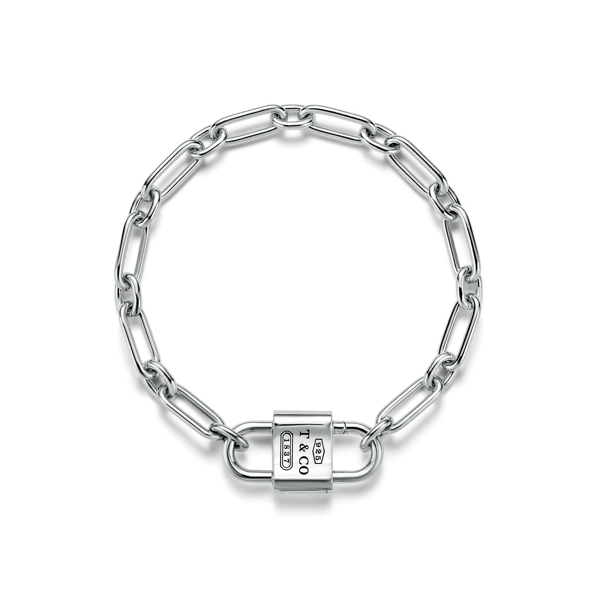 Medium Double Lock Bracelet – 925 Sterling Silver