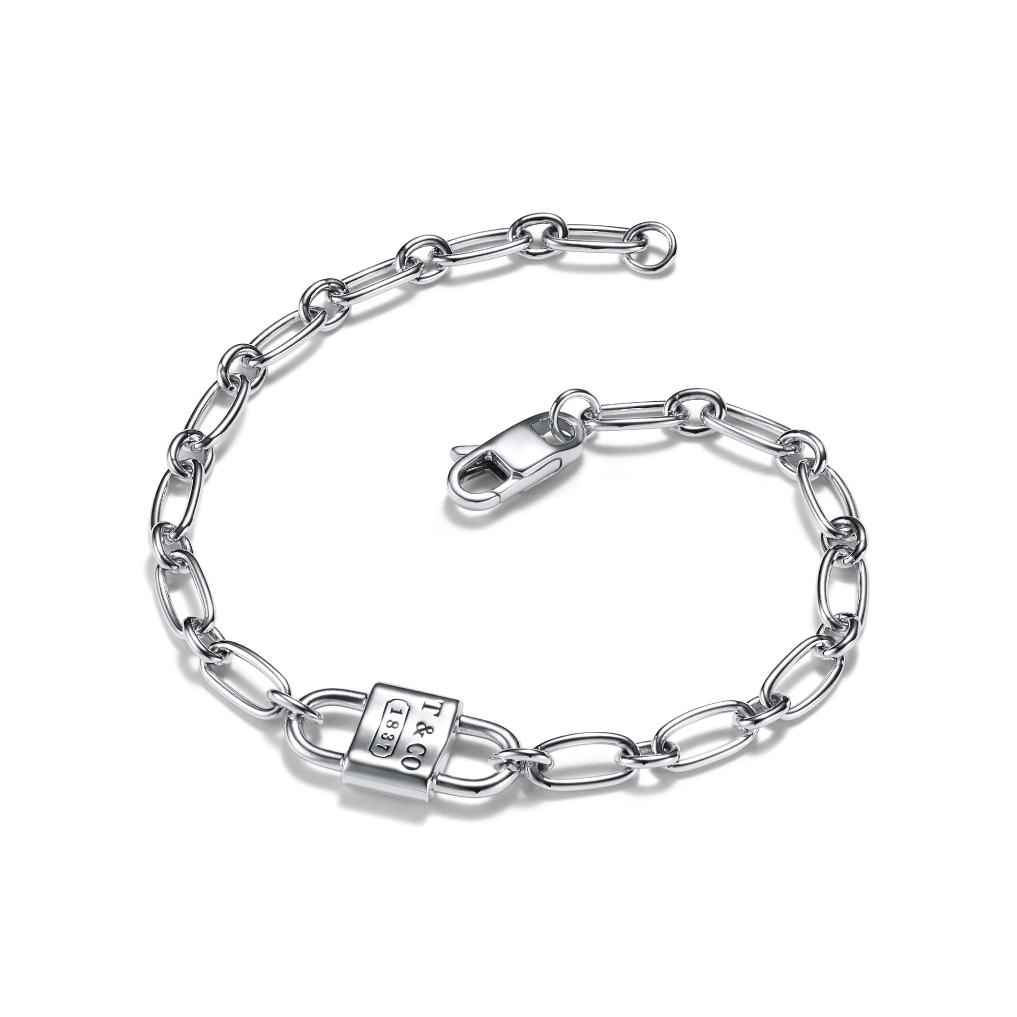 Small Double Lock Bracelet – 925 Sterling Silver