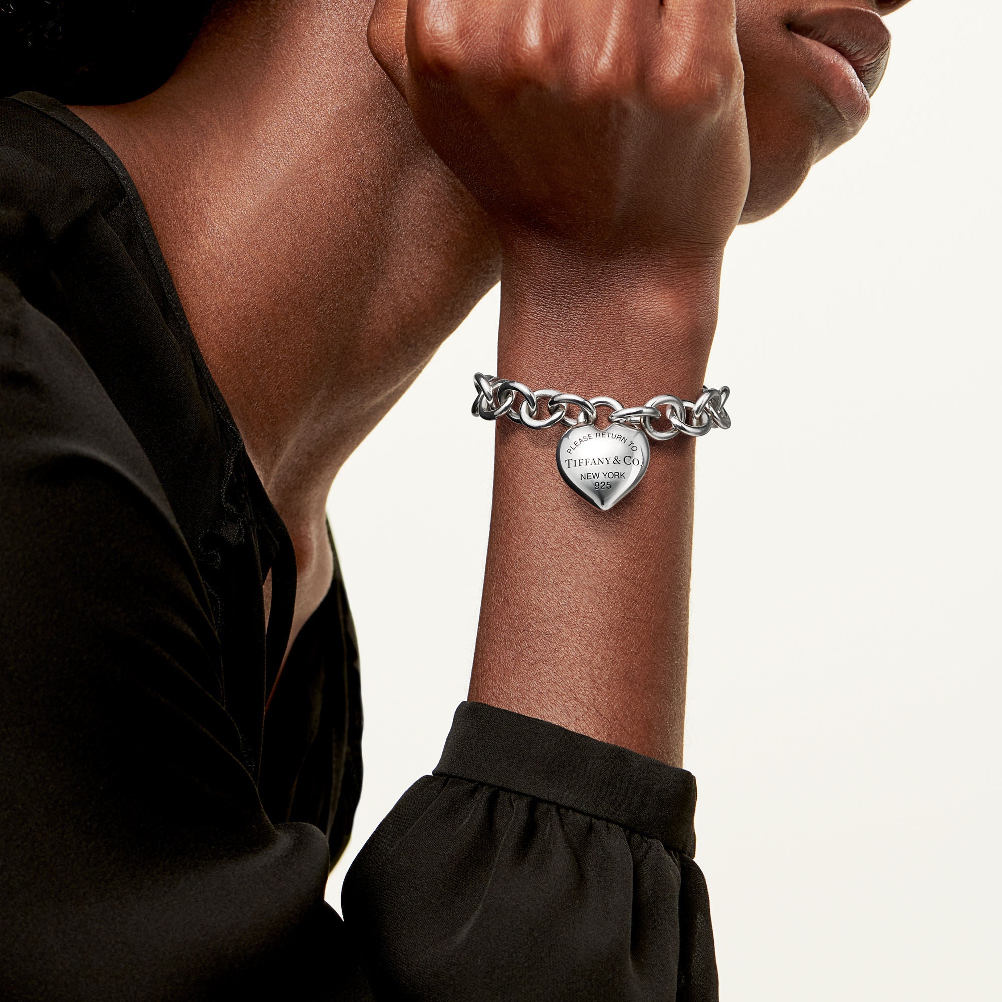 Full Heart Toggle Bracelet – 925 Sterling Silver
