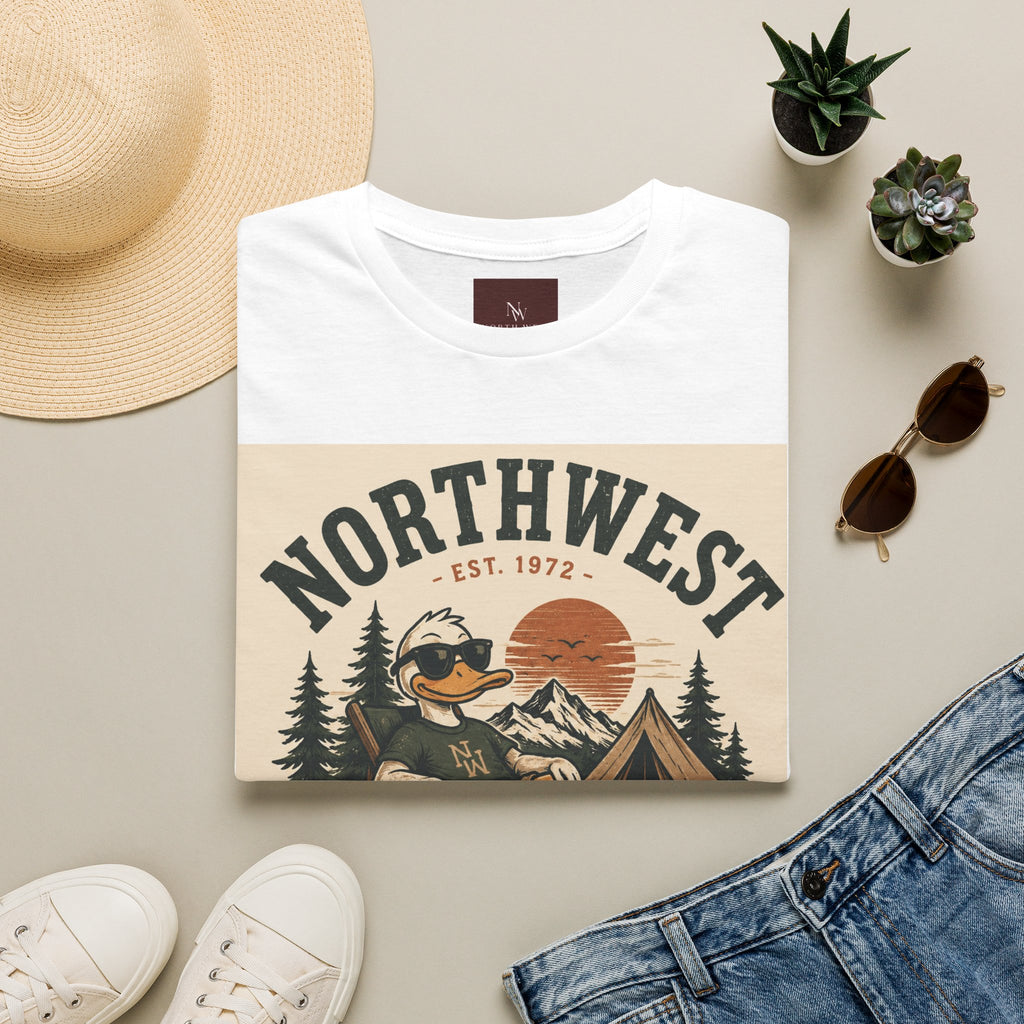 Northwest Vintage Duck Graphic T-Shirt — Retro Outdoor Camping Tee