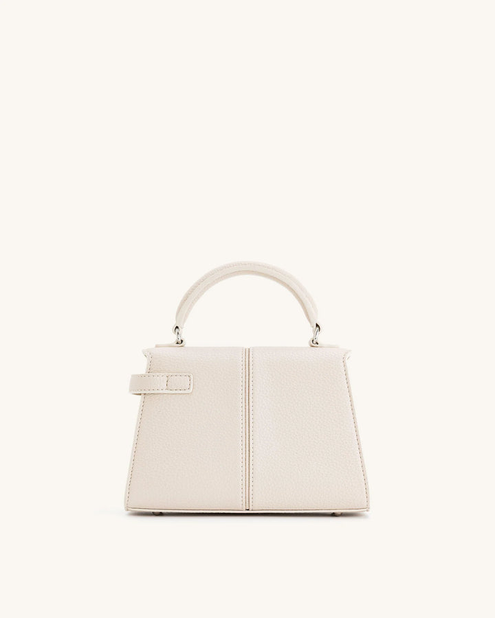 Elise Top Handle Bag - White