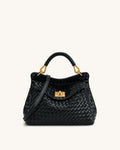 Lucia Classic Top Handbag - Dark Brown