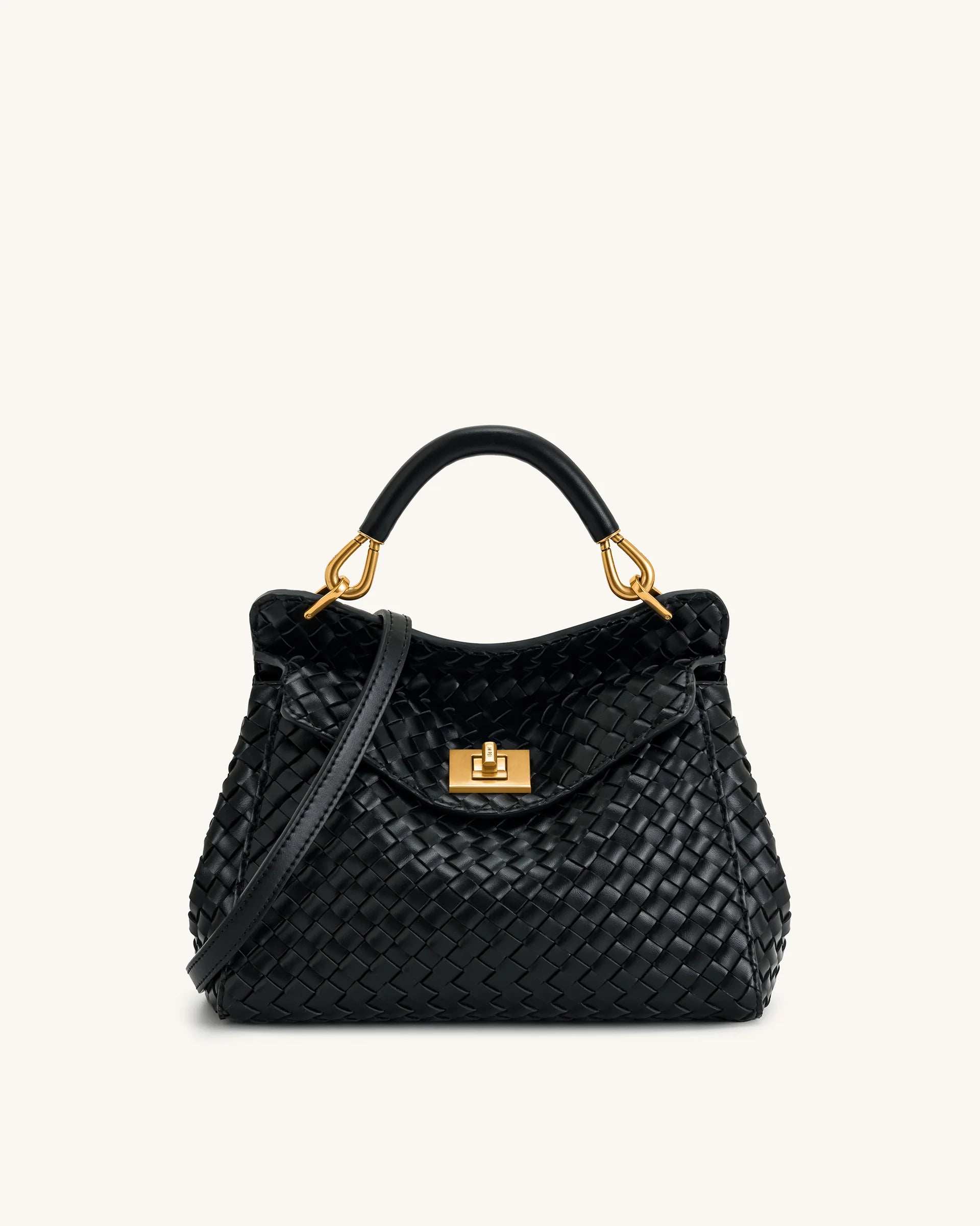 Lucia Classic Top Handbag - Dark Brown
