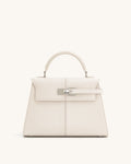 Elise Large Top Handle Bag - White