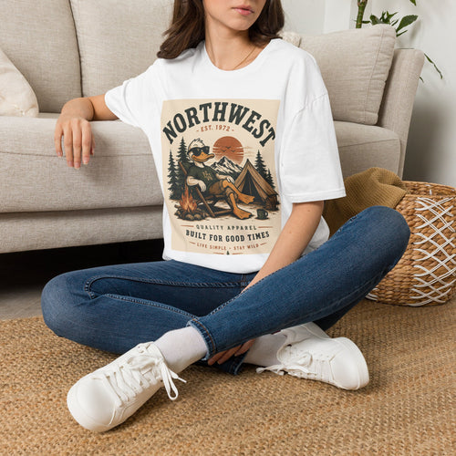 Northwest Vintage Duck Graphic T-Shirt — Retro Outdoor Camping Tee