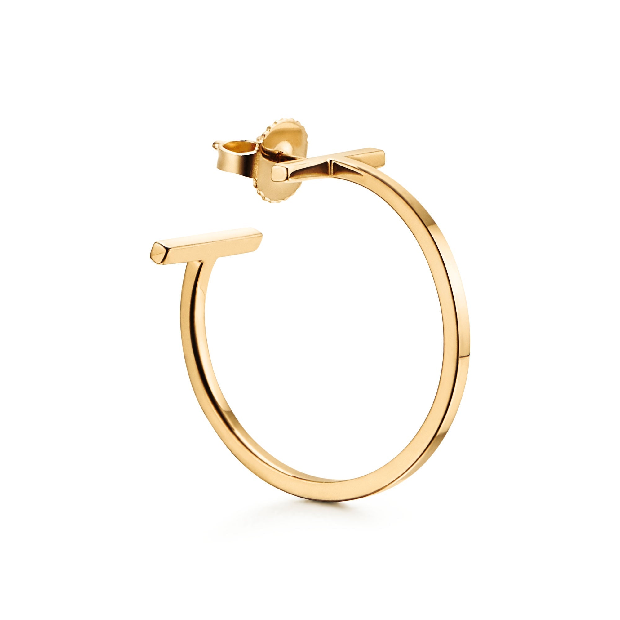 T Silver Earrings – 925 Sterling Silver