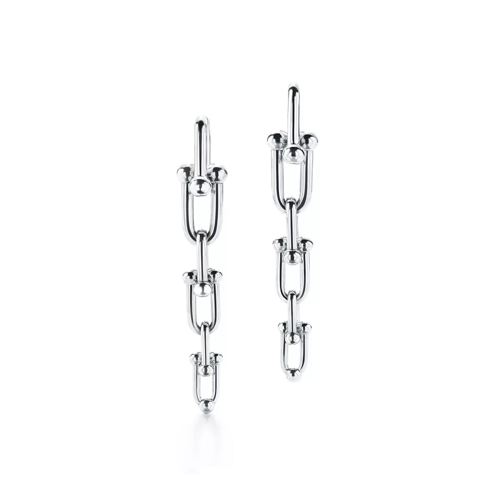 Tiffany HardWear Graduated Link Earrings in Sterling Silver