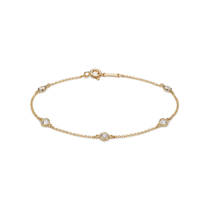 Round Diamonds Gümüş Bileklik - 925 Ayar