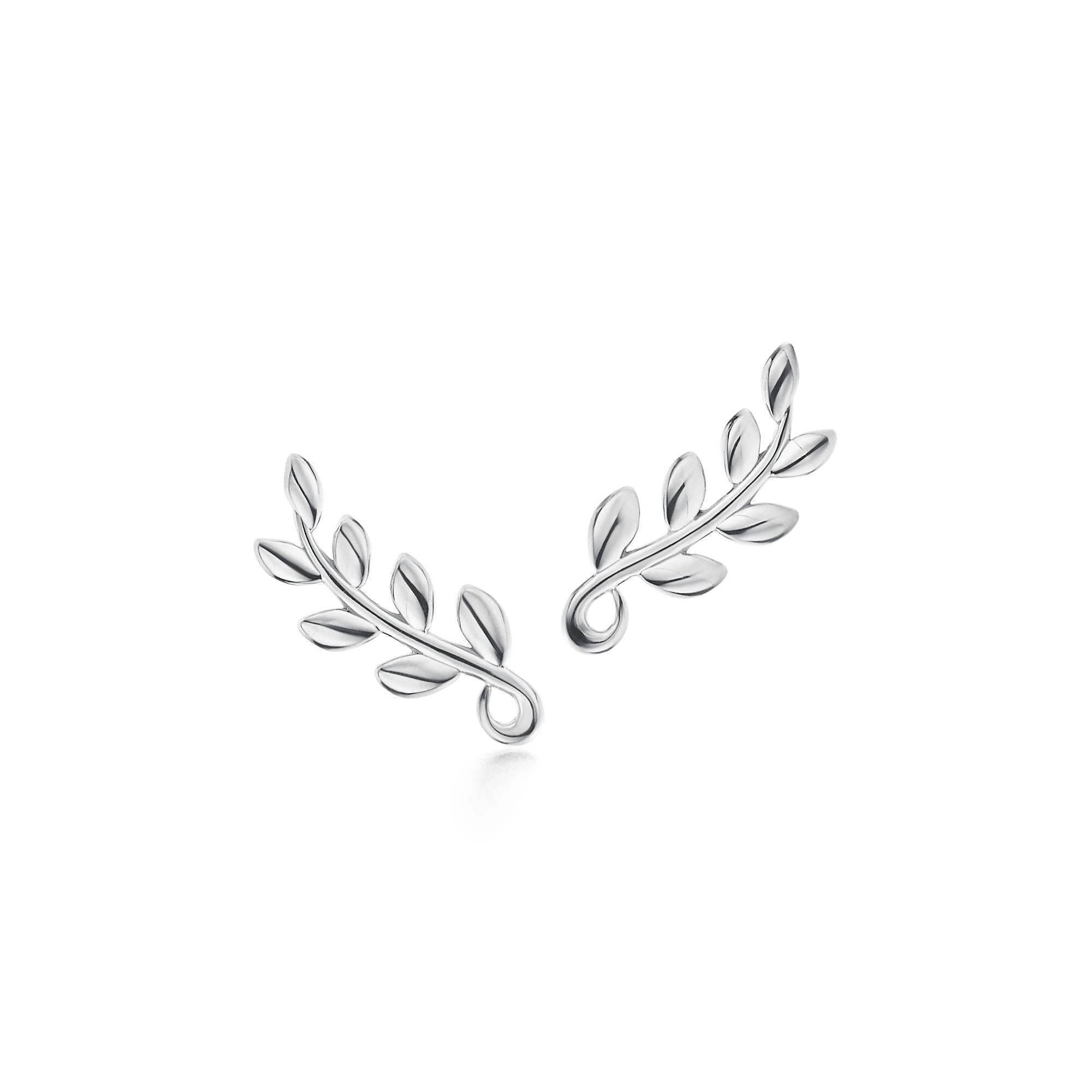 Olive Branch Silver Earrings – 925 Sterling Silver