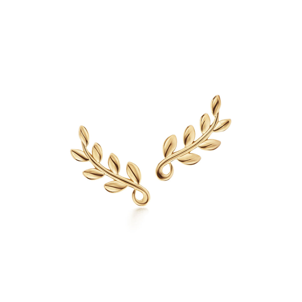 Olive Branch Silver Earrings – 925 Sterling Silver