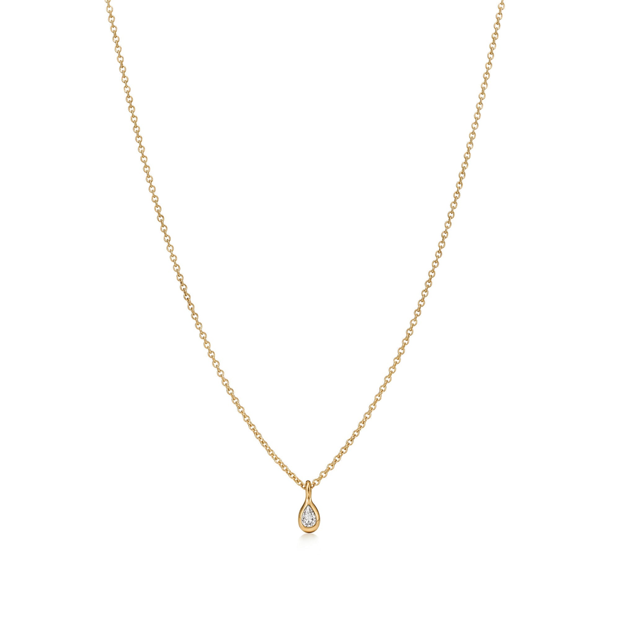 Diamonds by the Yard Solitaire Necklace – 925 Sterling Silver