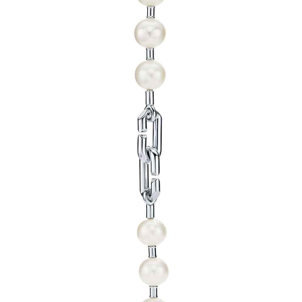 Tiffany HardWear Pearl Lock Necklace – 925 Sterling Silver