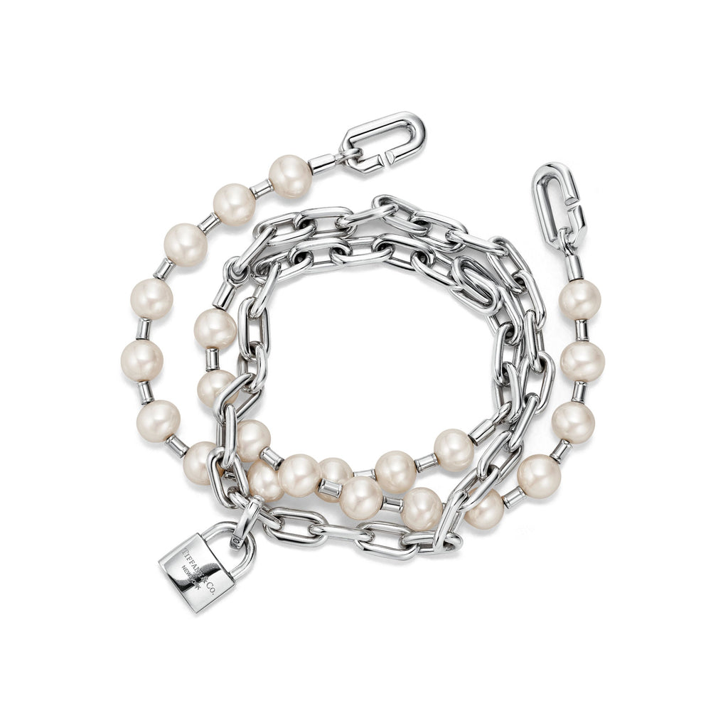 Pearl Lock Bracelet – 925 Sterling Silver