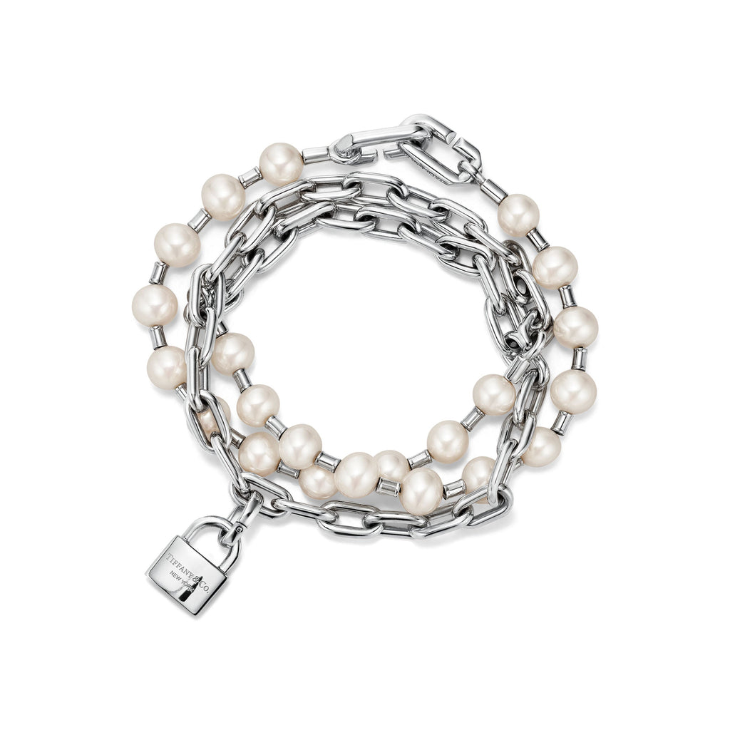 Pearl Lock Bracelet – 925 Sterling Silver