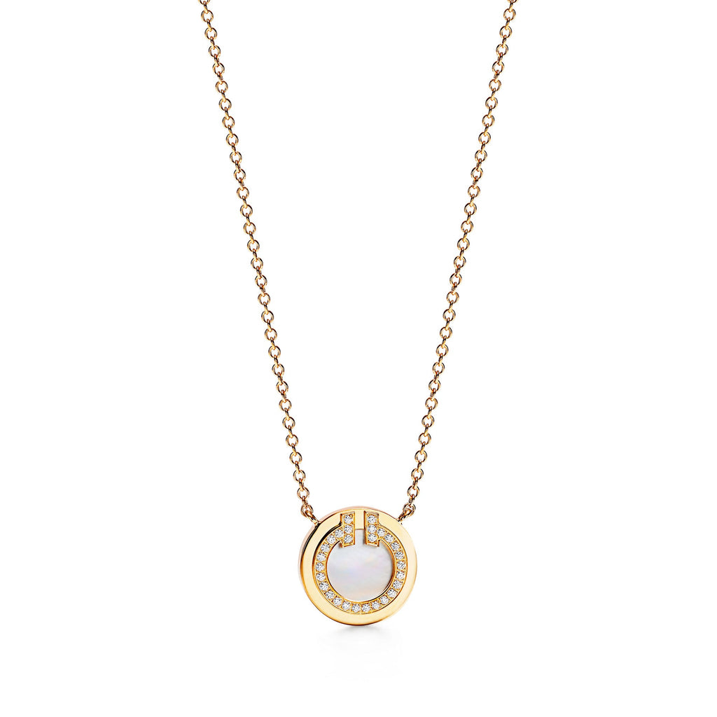 T Circle Necklace – 925 Sterling Silver