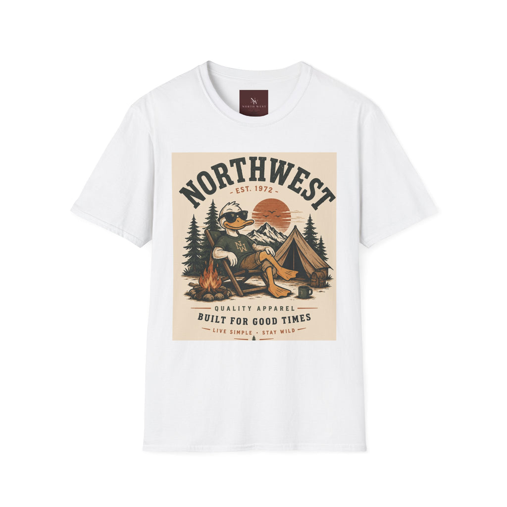 Northwest Vintage Duck Graphic T-Shirt — Retro Outdoor Camping Tee