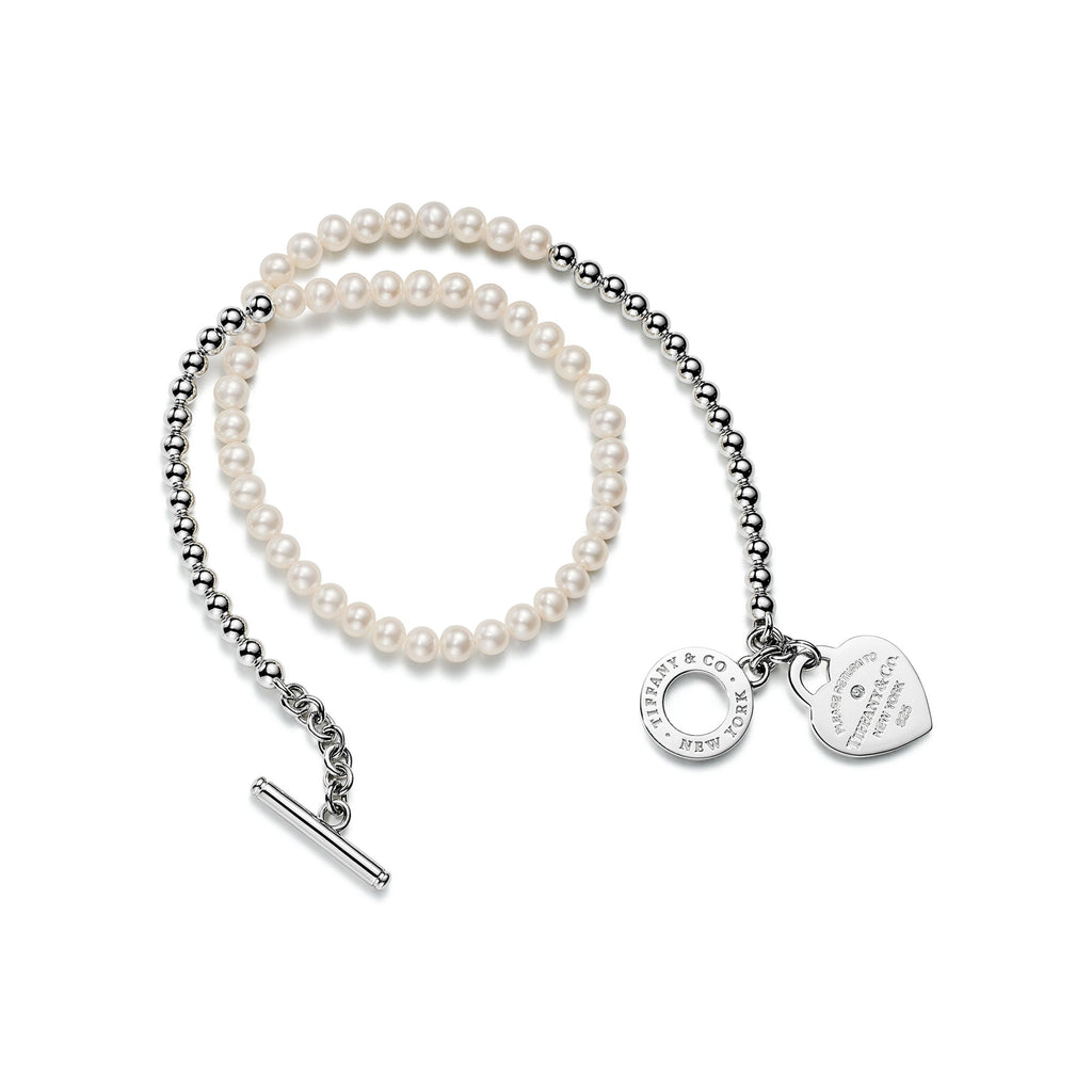Wrap Bracelet – 925 Sterling Silver & Pearl Detail