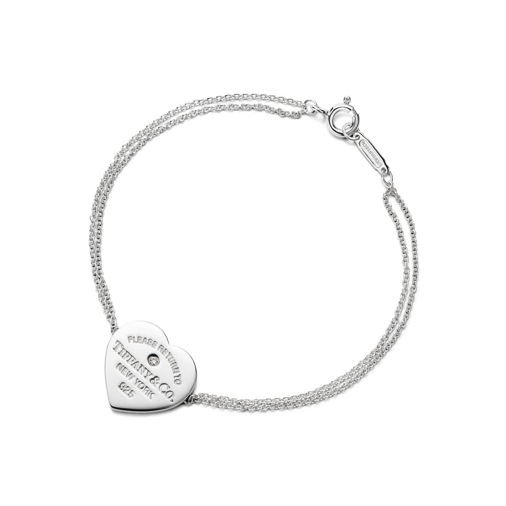 Heart Double Chain Bracelet – 925 Sterling Silver
