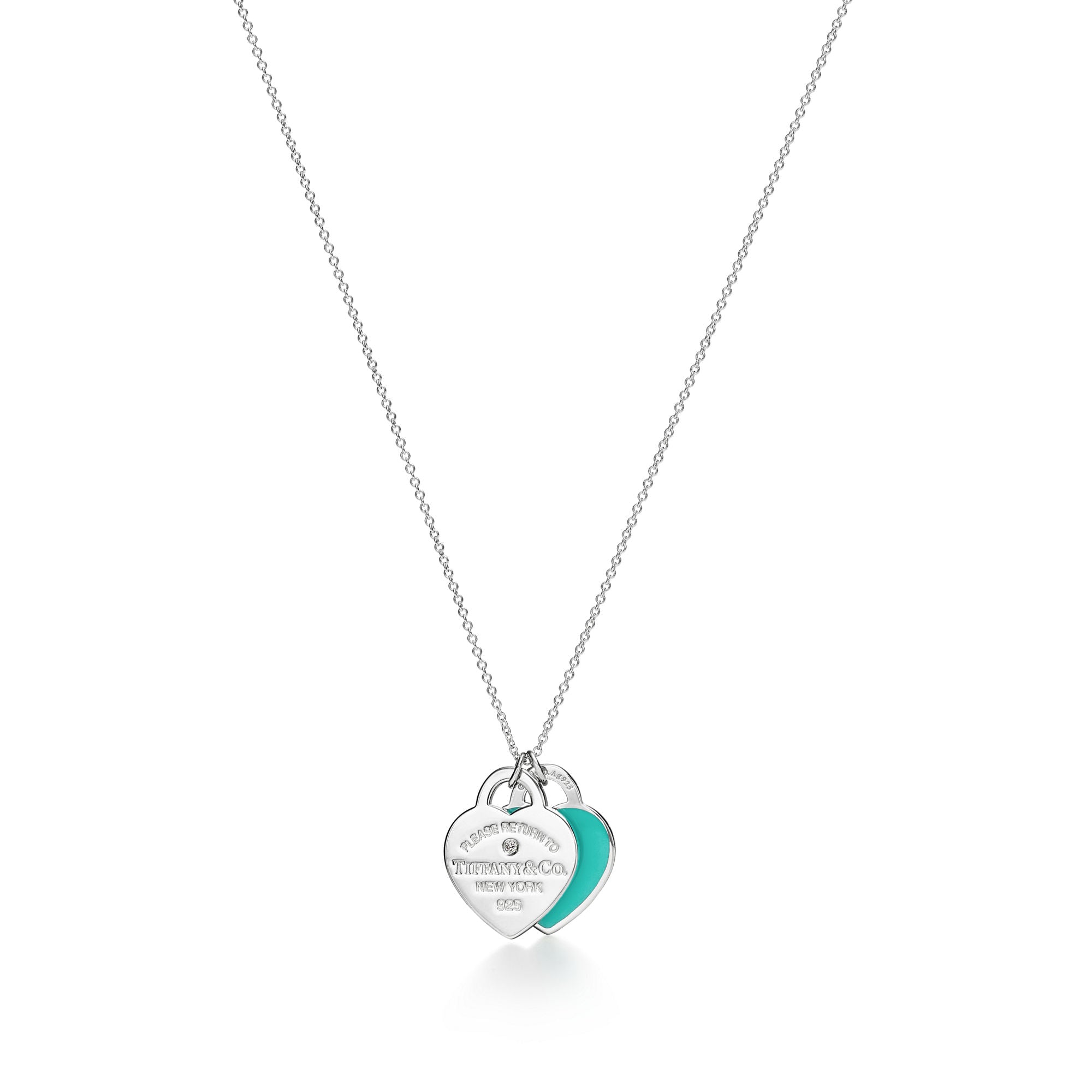 Return Heart Duo Tag Necklace – 925 Sterling Silver
