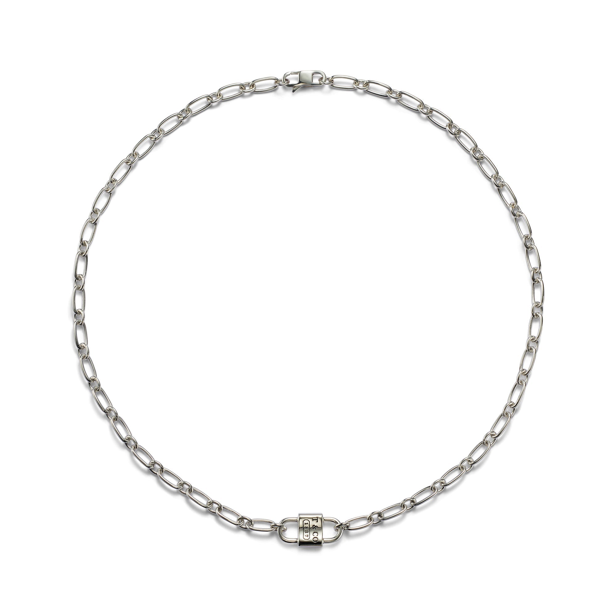 Tiffany 1837® Small Double Lock Necklace – 925 Sterling Silver