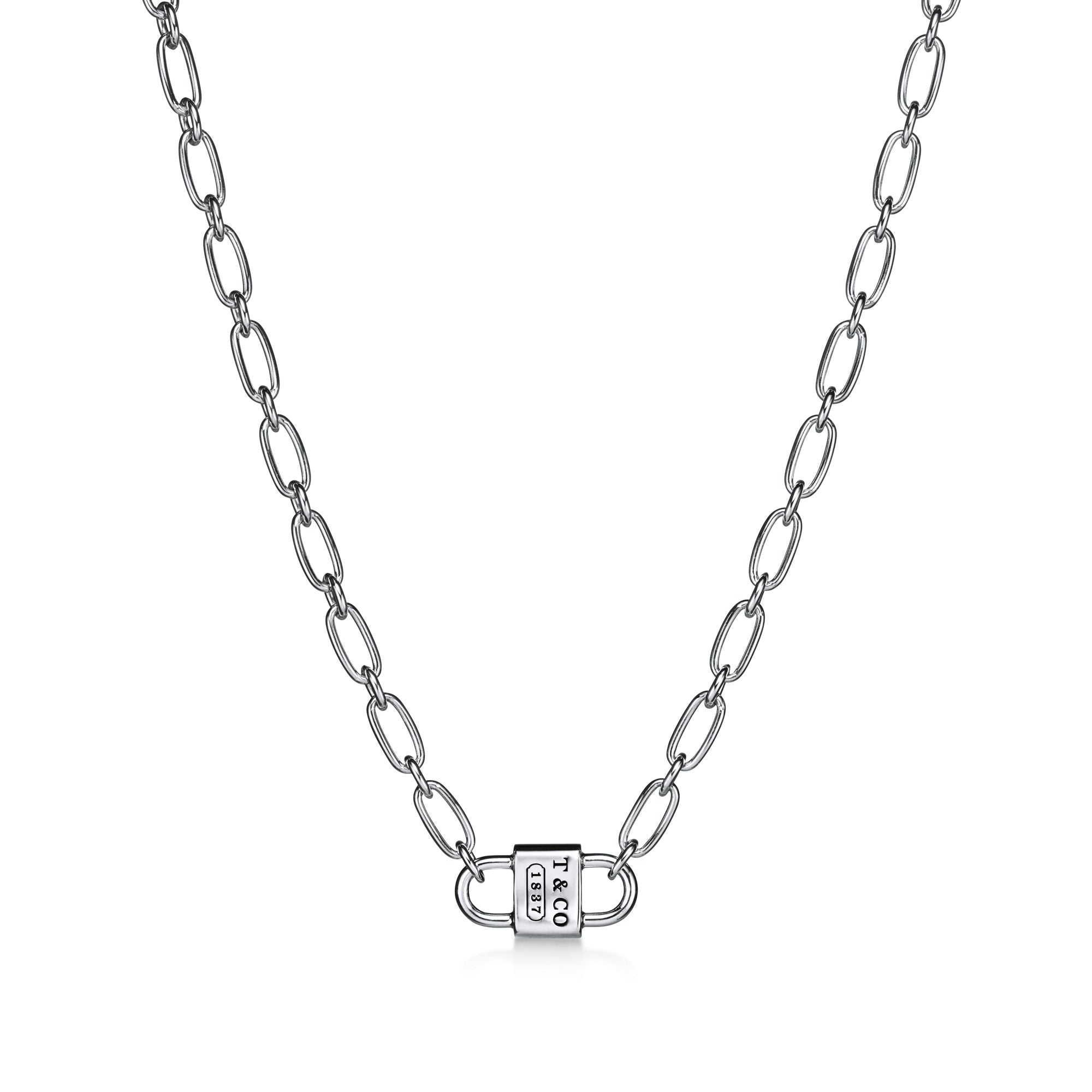 Tiffany 1837® Small Double Lock Necklace – 925 Sterling Silver