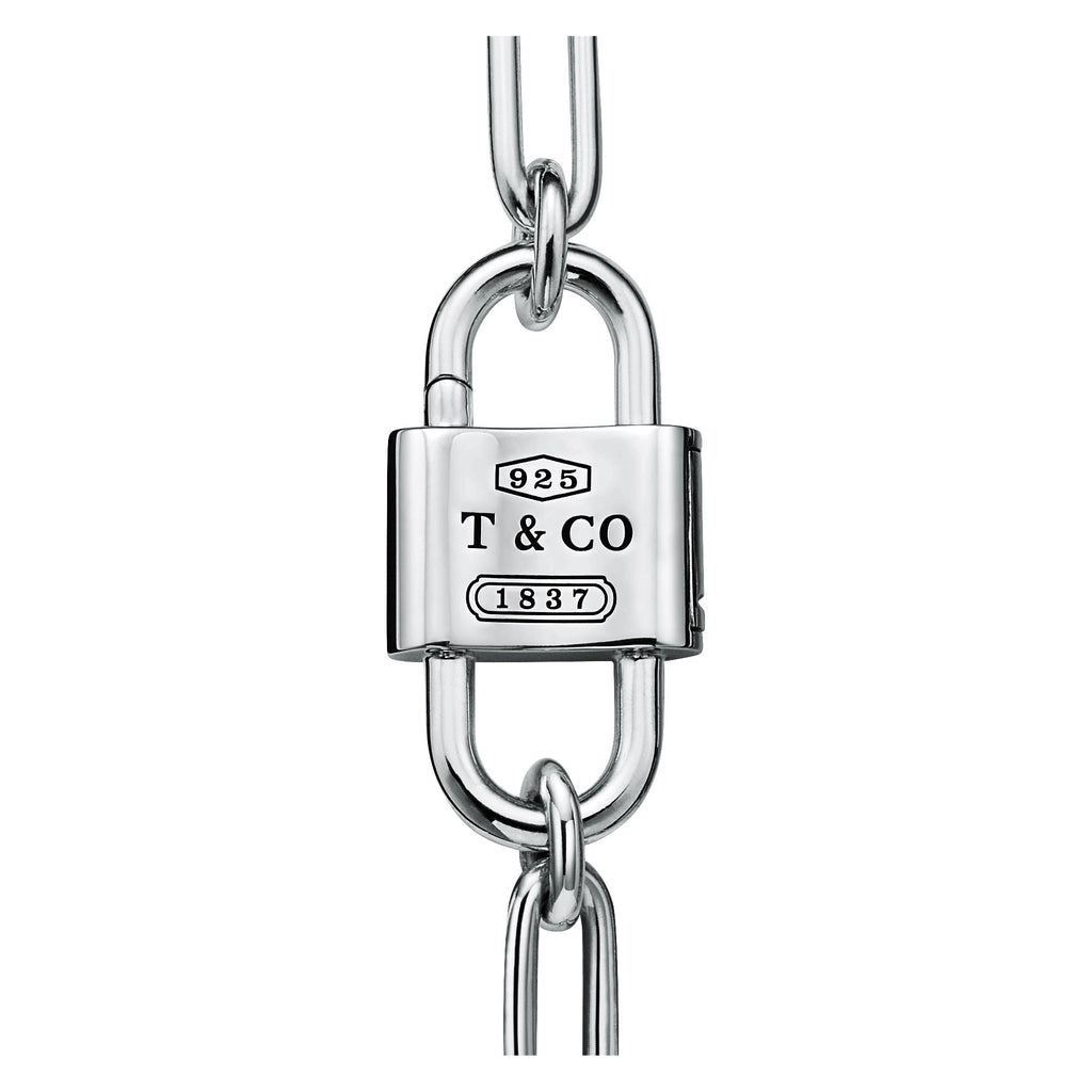 Large Double Lock Bracelet – 925 Sterling Silver