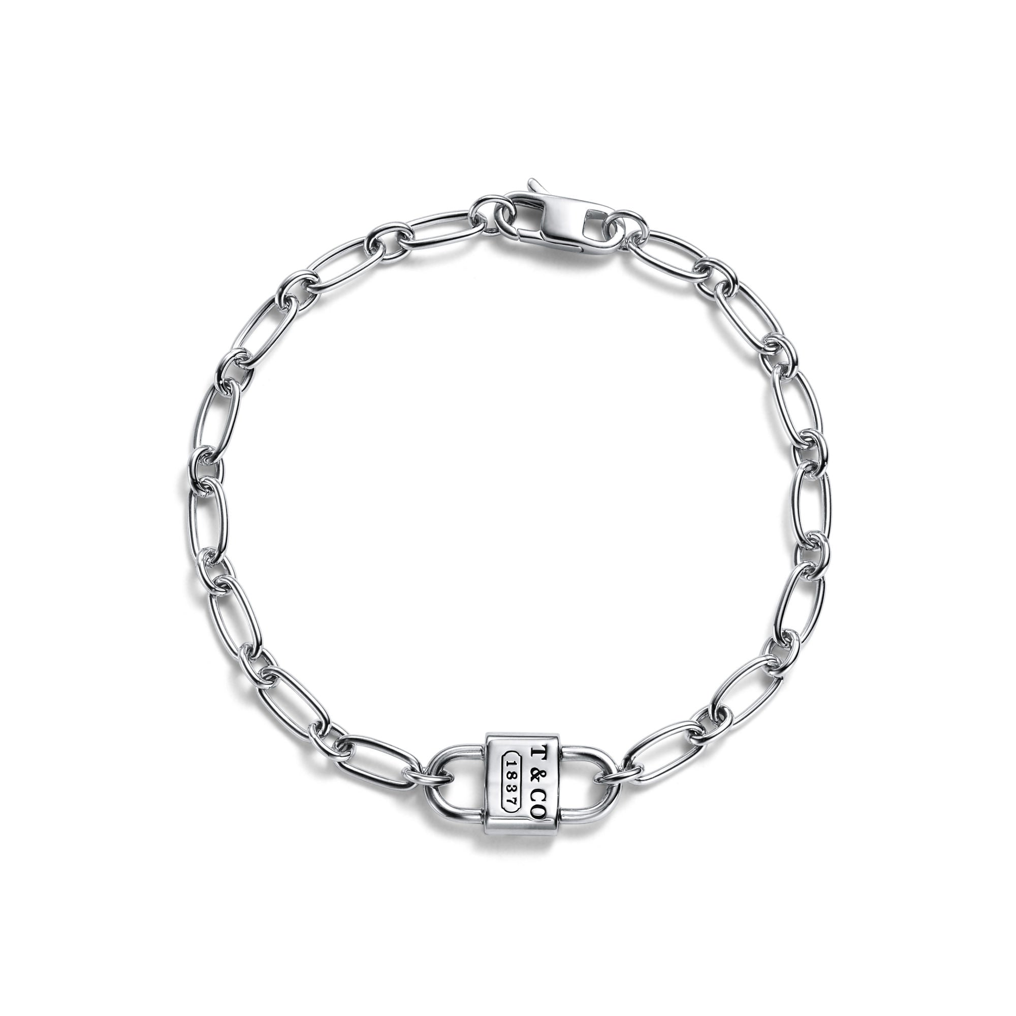 Small Double Lock Bracelet – 925 Sterling Silver
