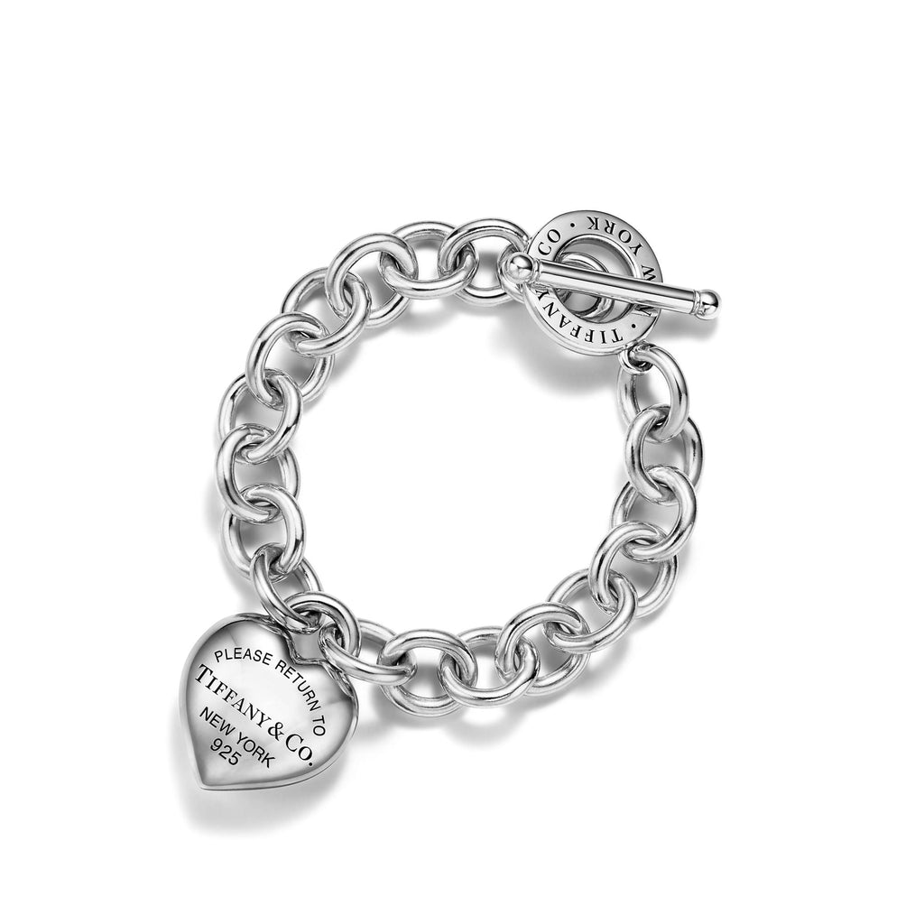 Full Heart Toggle Bracelet – 925 Sterling Silver