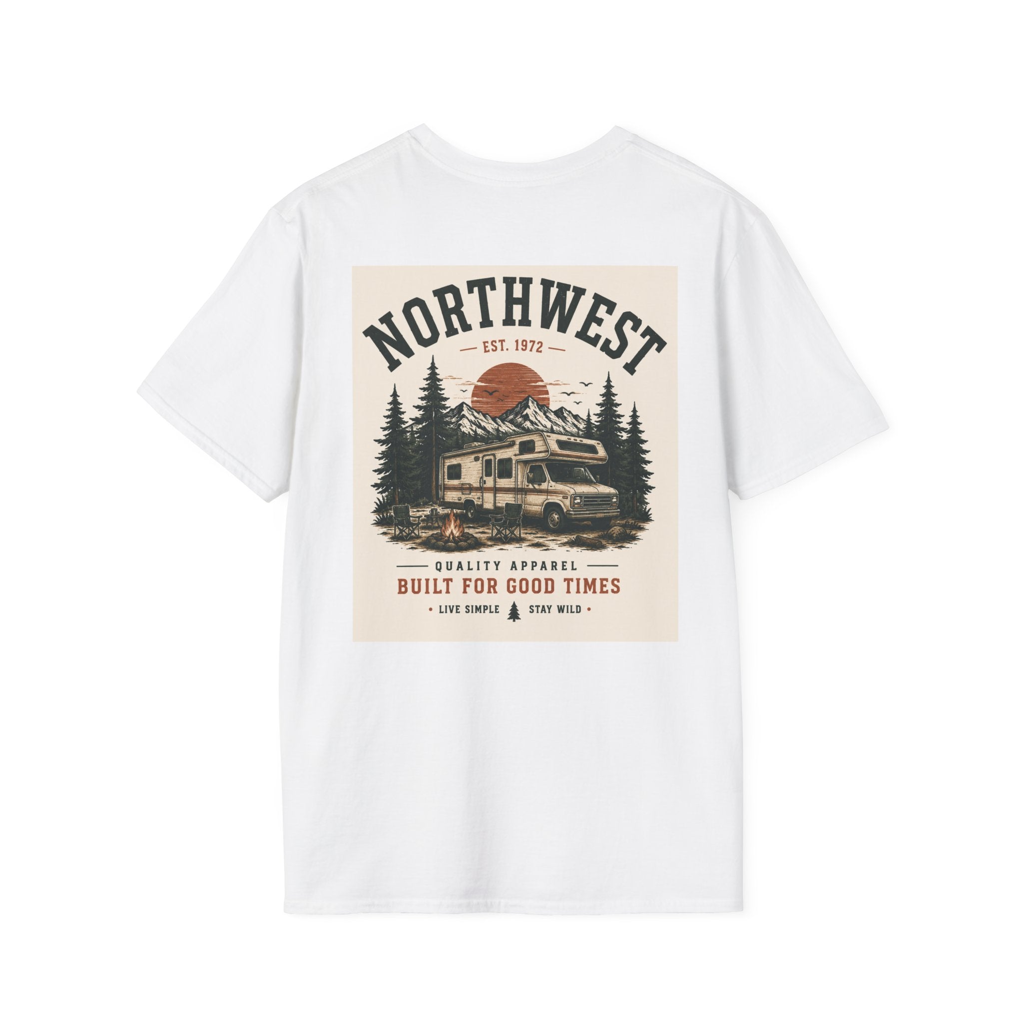 Northwest Vintage Duck Graphic T-Shirt — Retro Outdoor Camping Tee