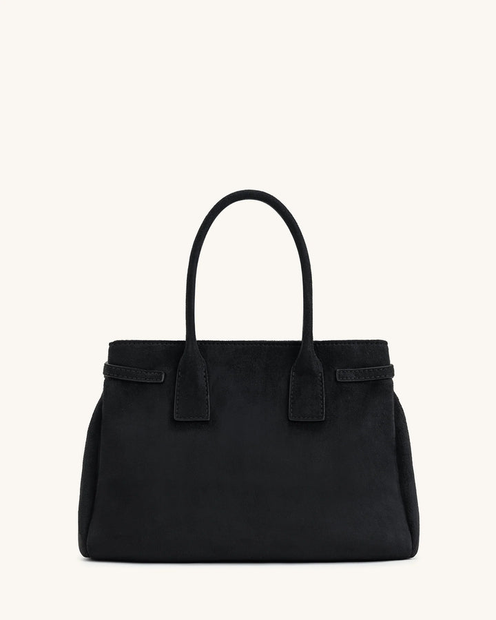 Miley Belt Embellished Tote Bag - Black