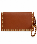 Aurelia Taba Gold Zımbalı Kadın Clutch Çanta