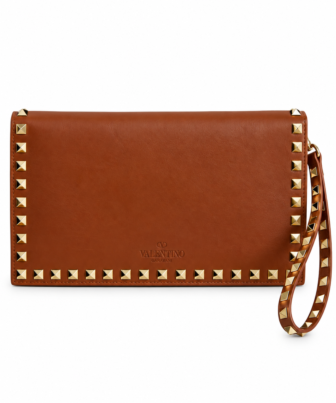 Aurelia Taba Gold Zımbalı Kadın Clutch Çanta
