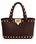 Mocha Stud Mini Tote Çanta