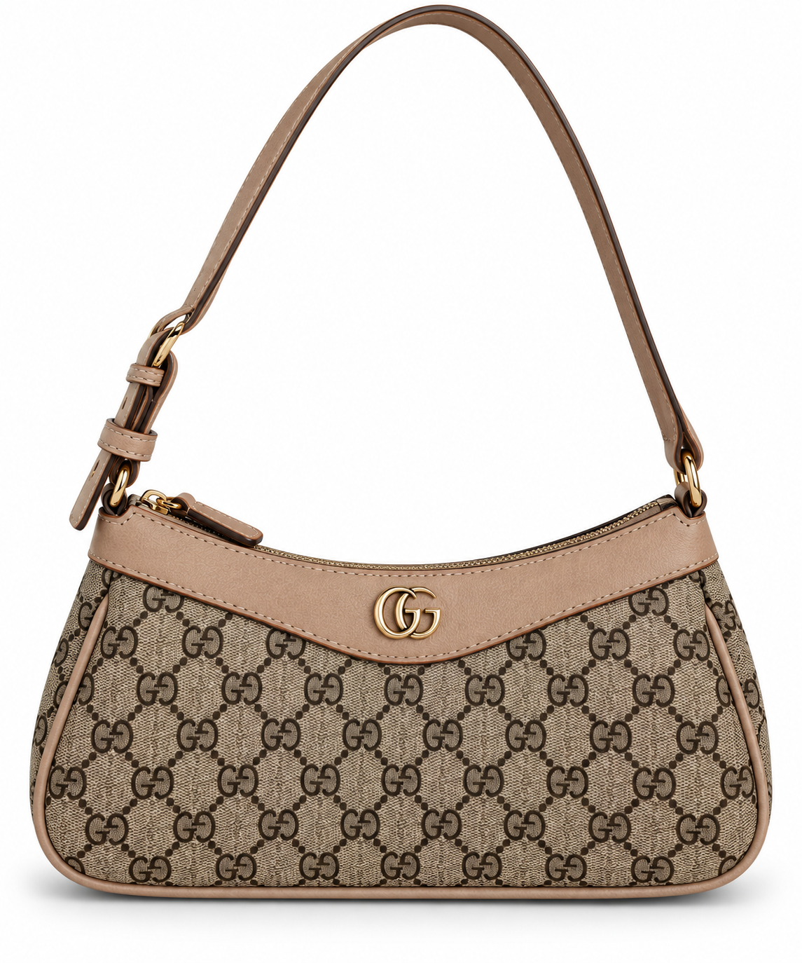 Amélie Monogram Baget Çanta – Bej