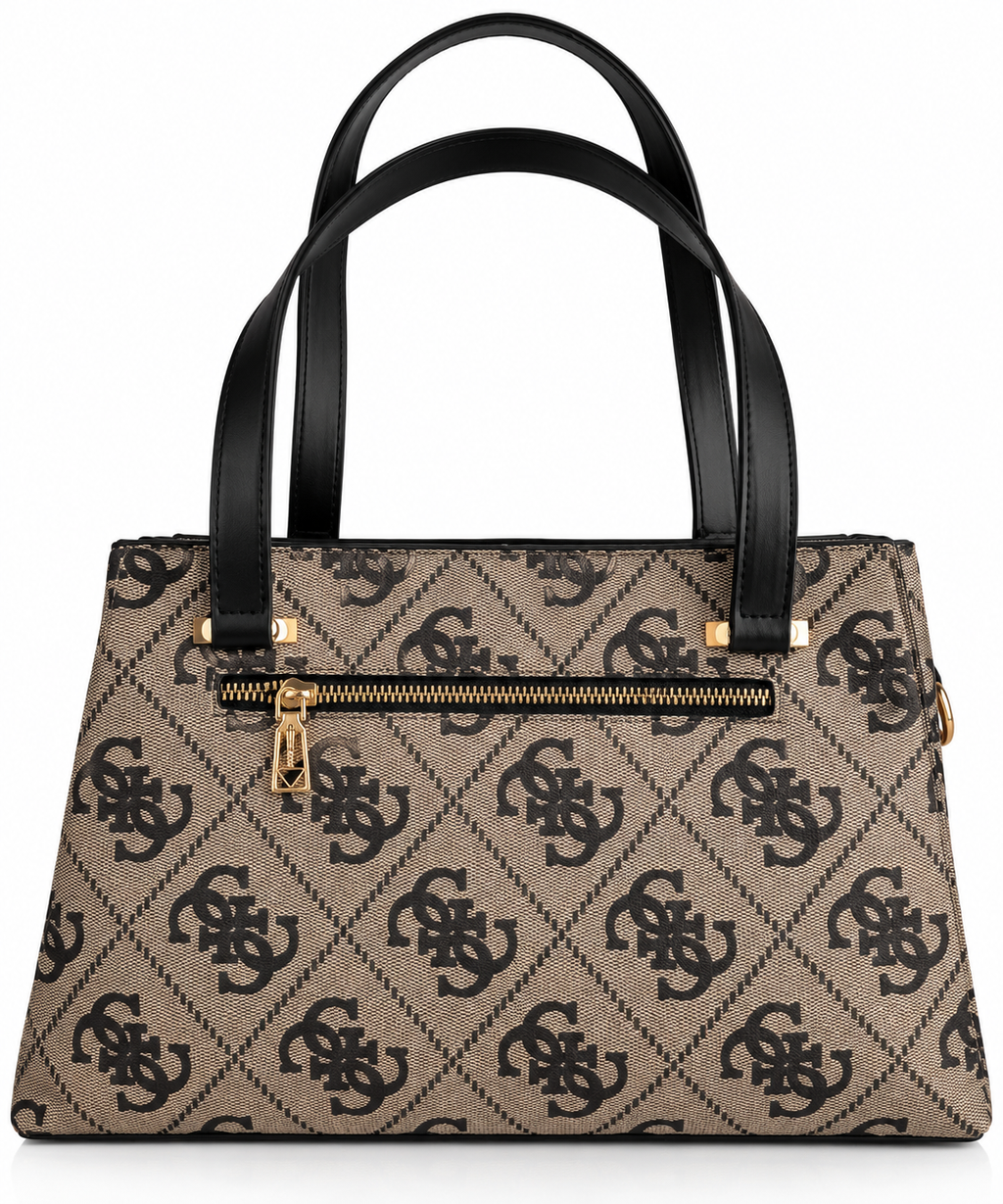 Monogram Élégance Tote Çanta – Bej & Siyah