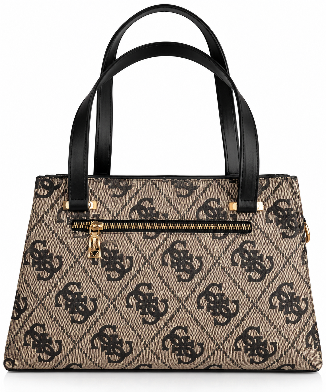 Monogram Élégance Tote Çanta – Bej & Siyah