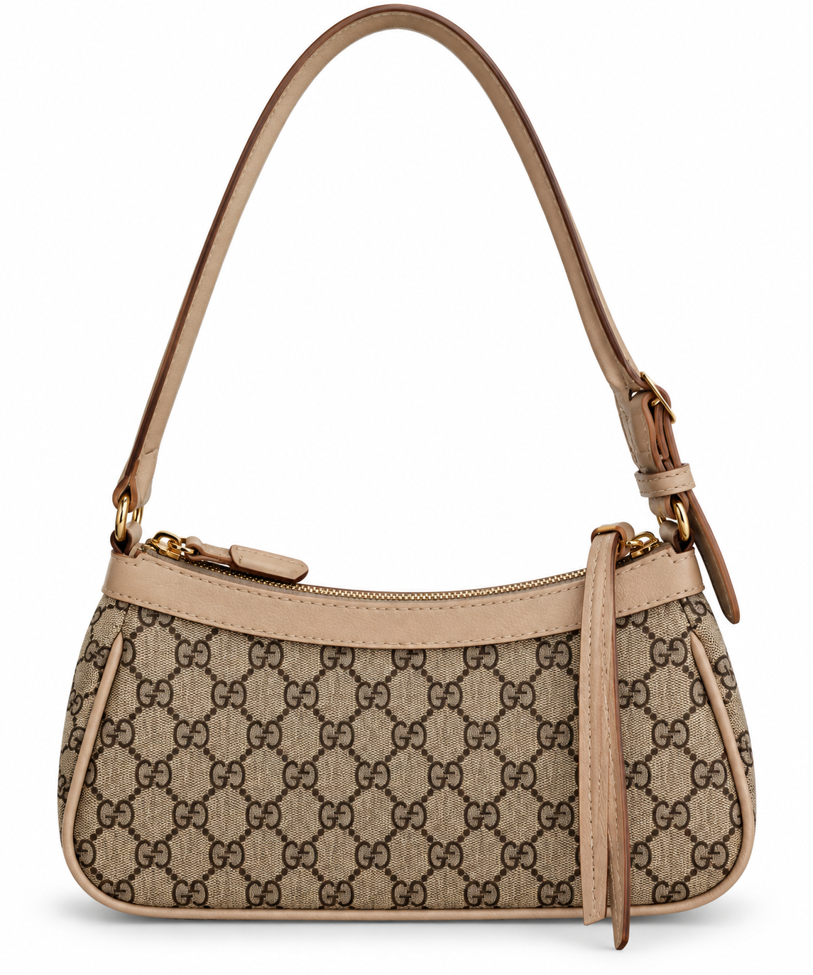Amélie Monogram Baget Çanta – Bej