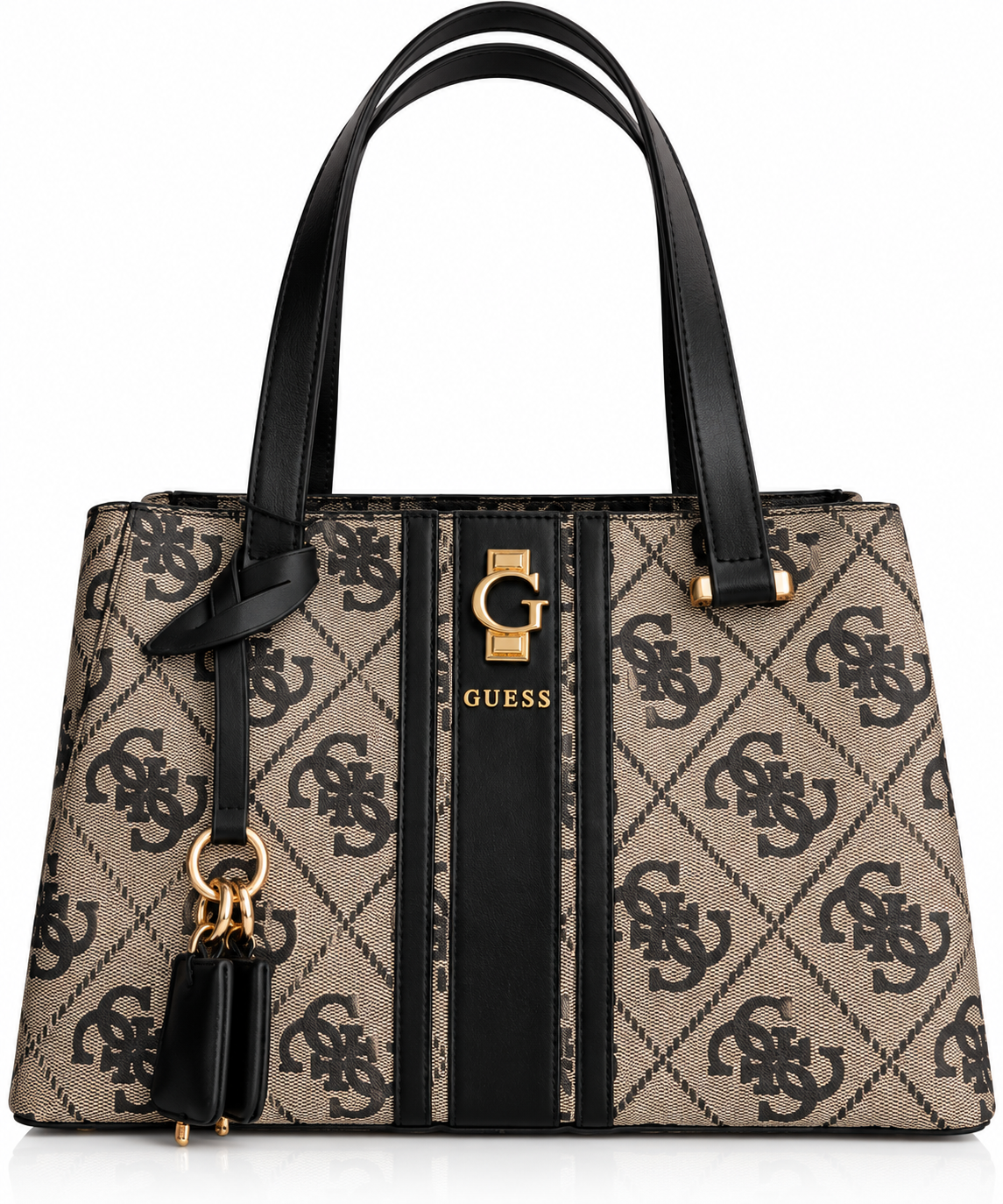 Monogram Élégance Tote Çanta – Bej & Siyah