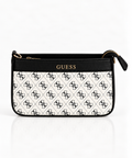 Noelle Monogram Mini Omuz Çantası – Kahve/Ekru