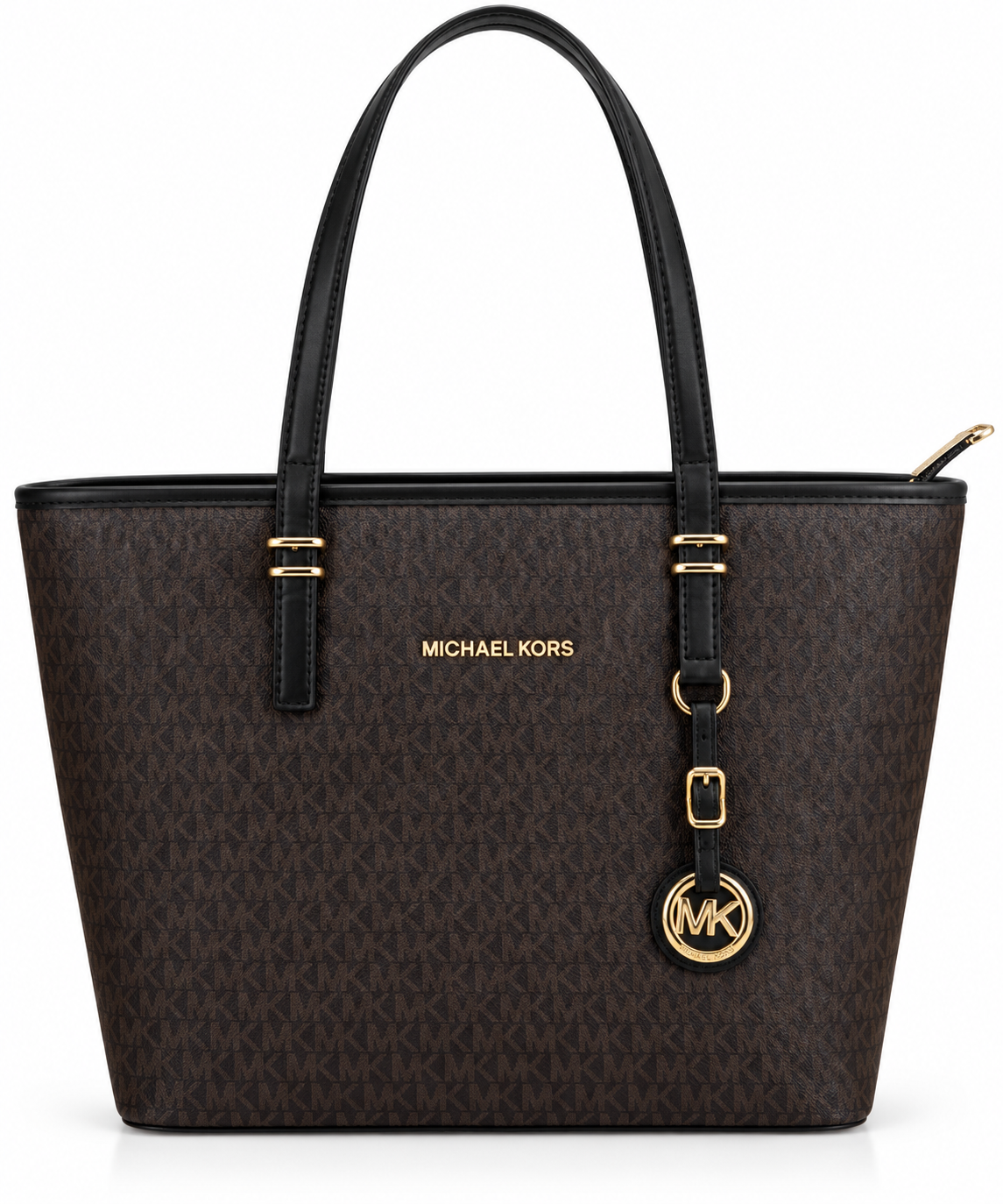 Signature Large Tote Çanta – Chocolate Black