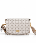 Monogram Flap Omuz Çantası – Ekru