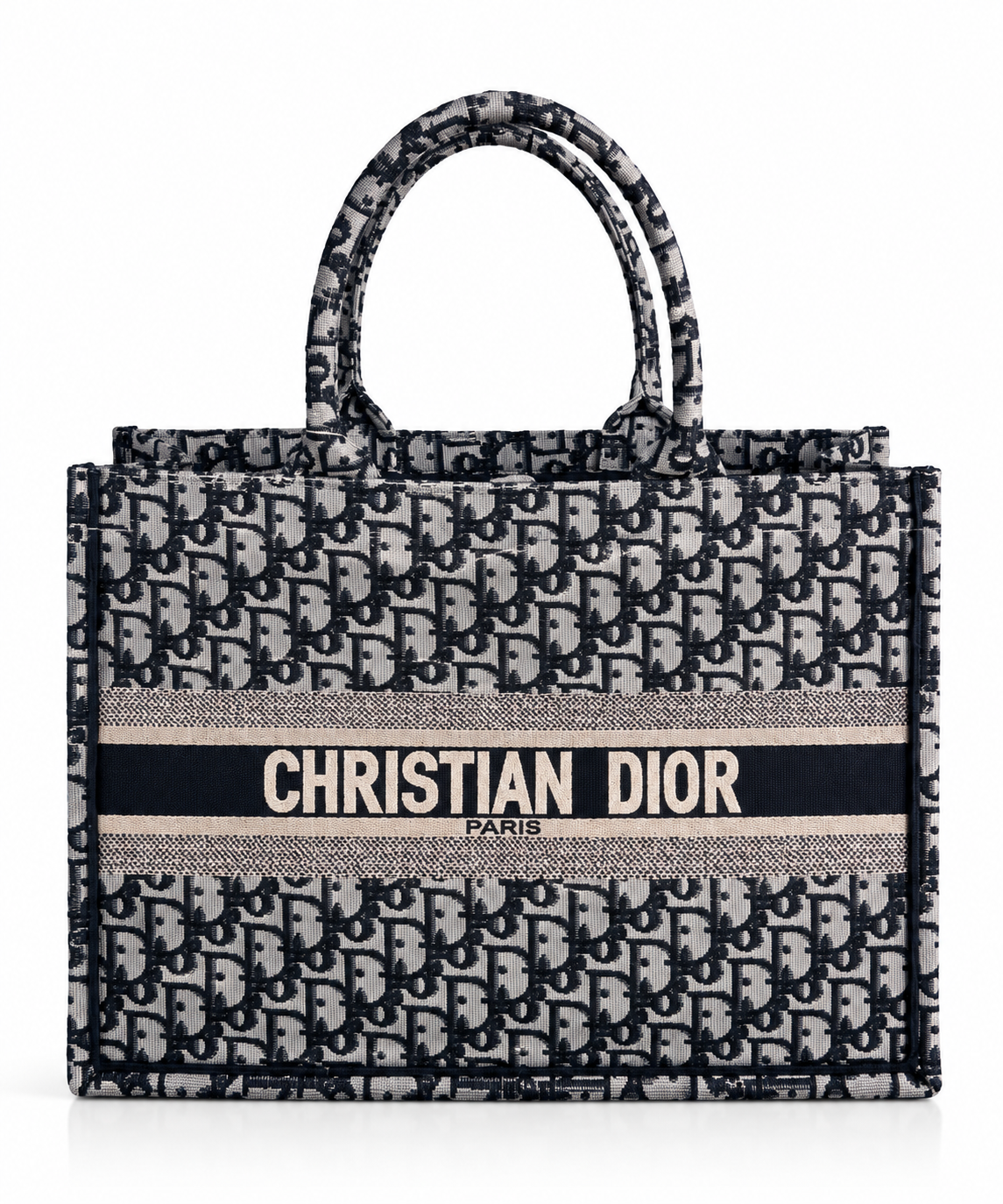 Book Tote Oblique – Siyah & Gri