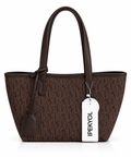 Monogram Kahve Tote Çanta
