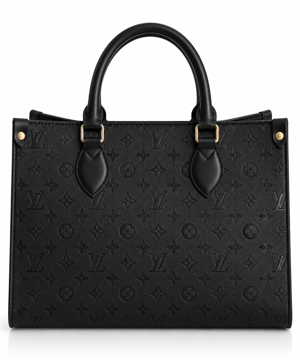 Monogram Siyah Büyük Tote Çanta